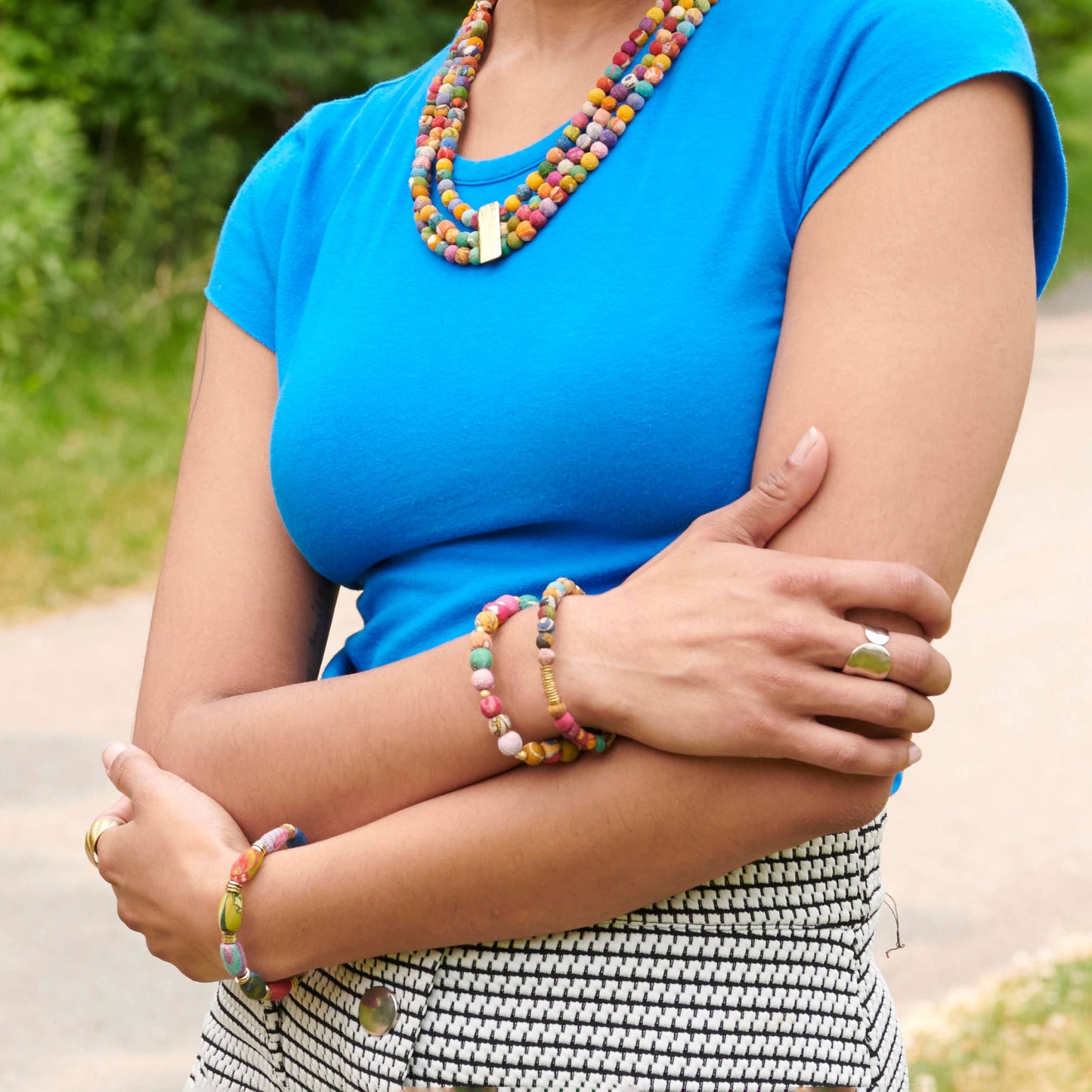 Kantha Paillette Bracelet