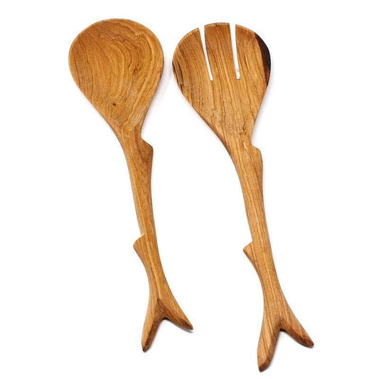 Olive Wood Serving Set (2) - Rustic Twig