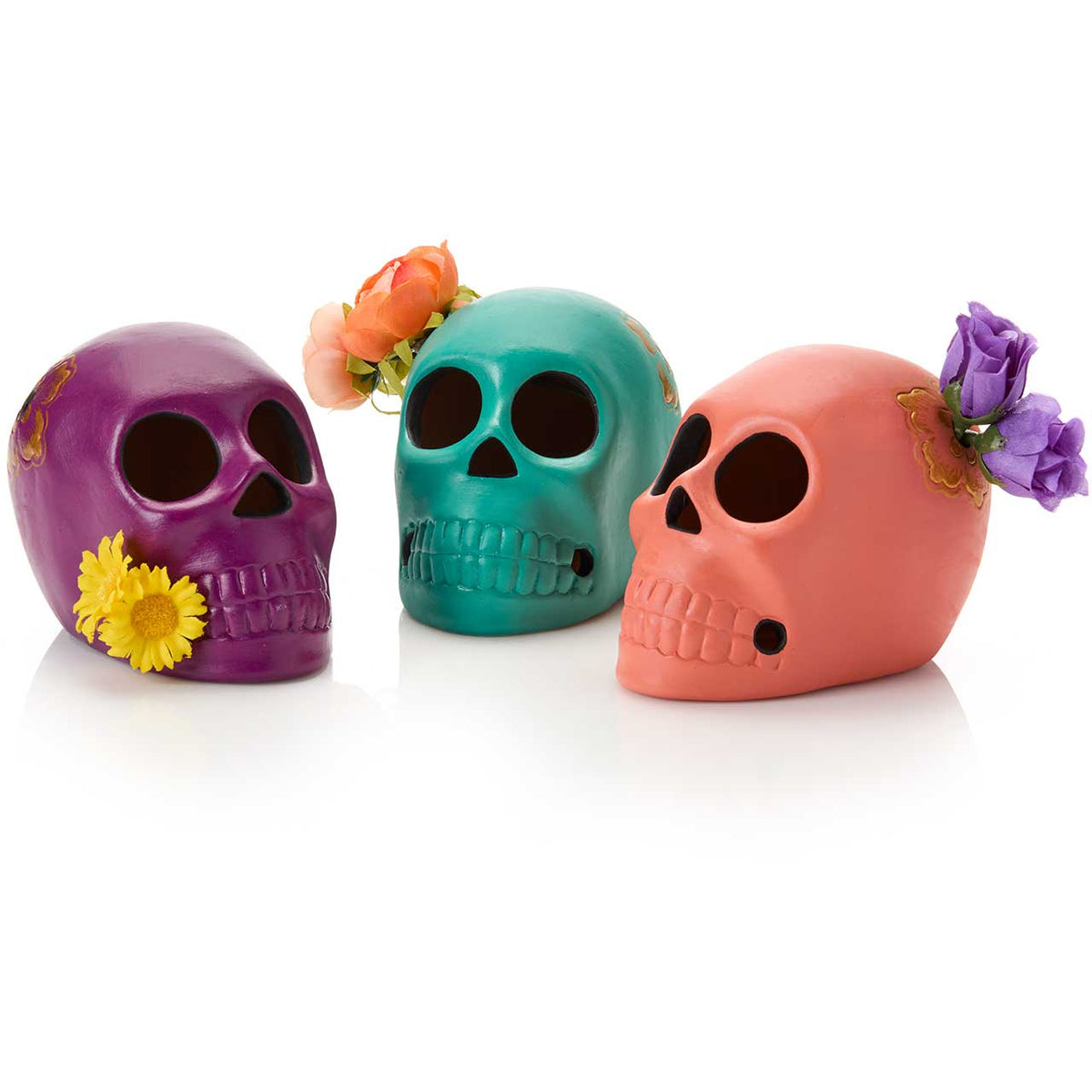 Floracion Decorative Skulls - Assorted