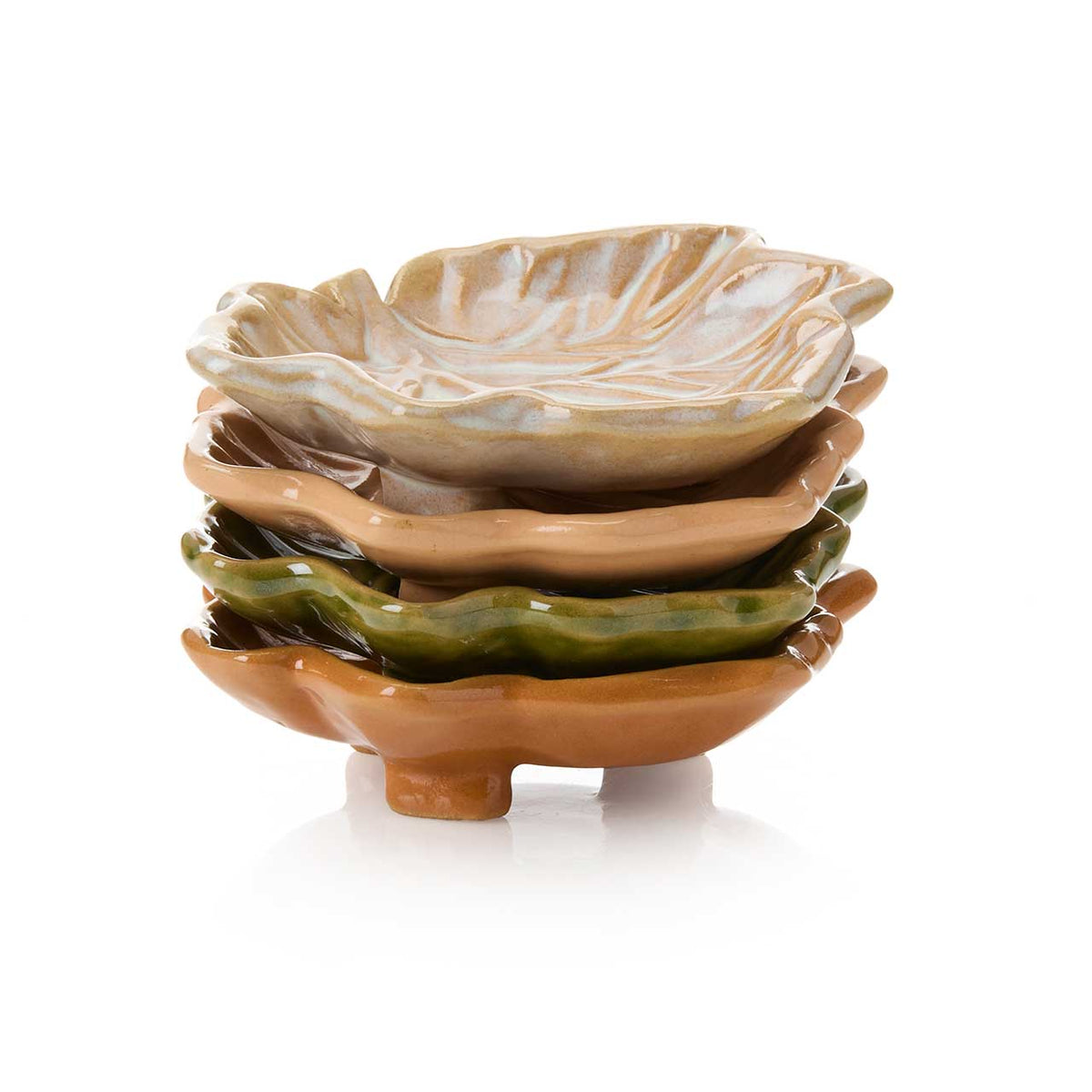 Maple Leaf Fall Dipping Bowls - Assorted