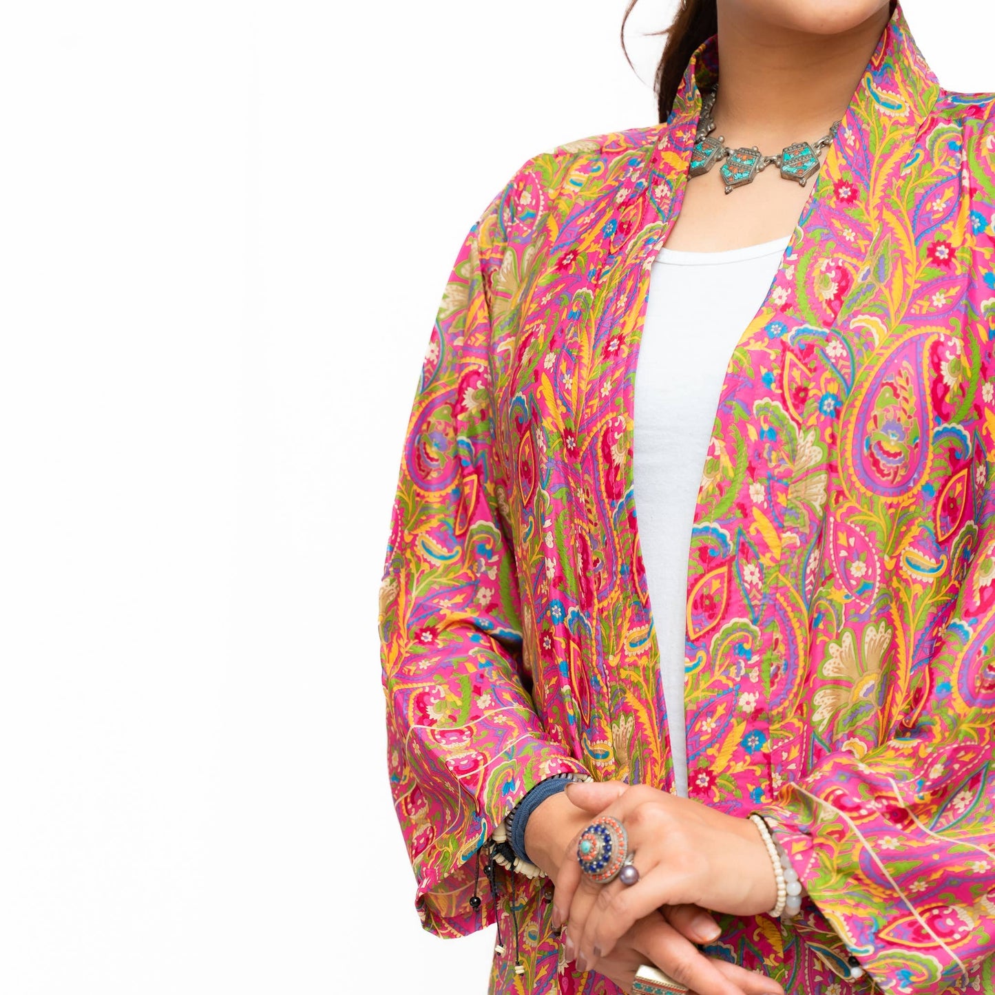 Long Sleeves Upcycled Kimono