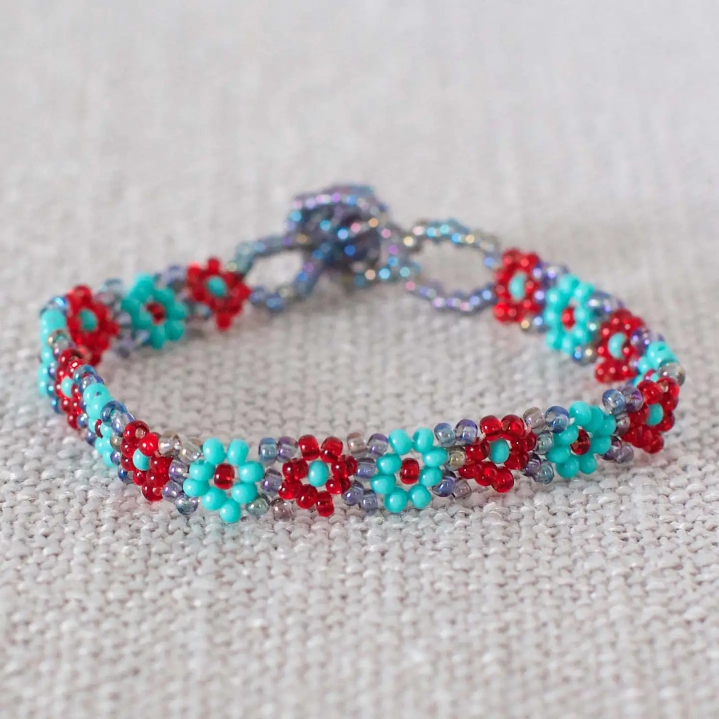 Beaded Flower Bracelet - Assorted