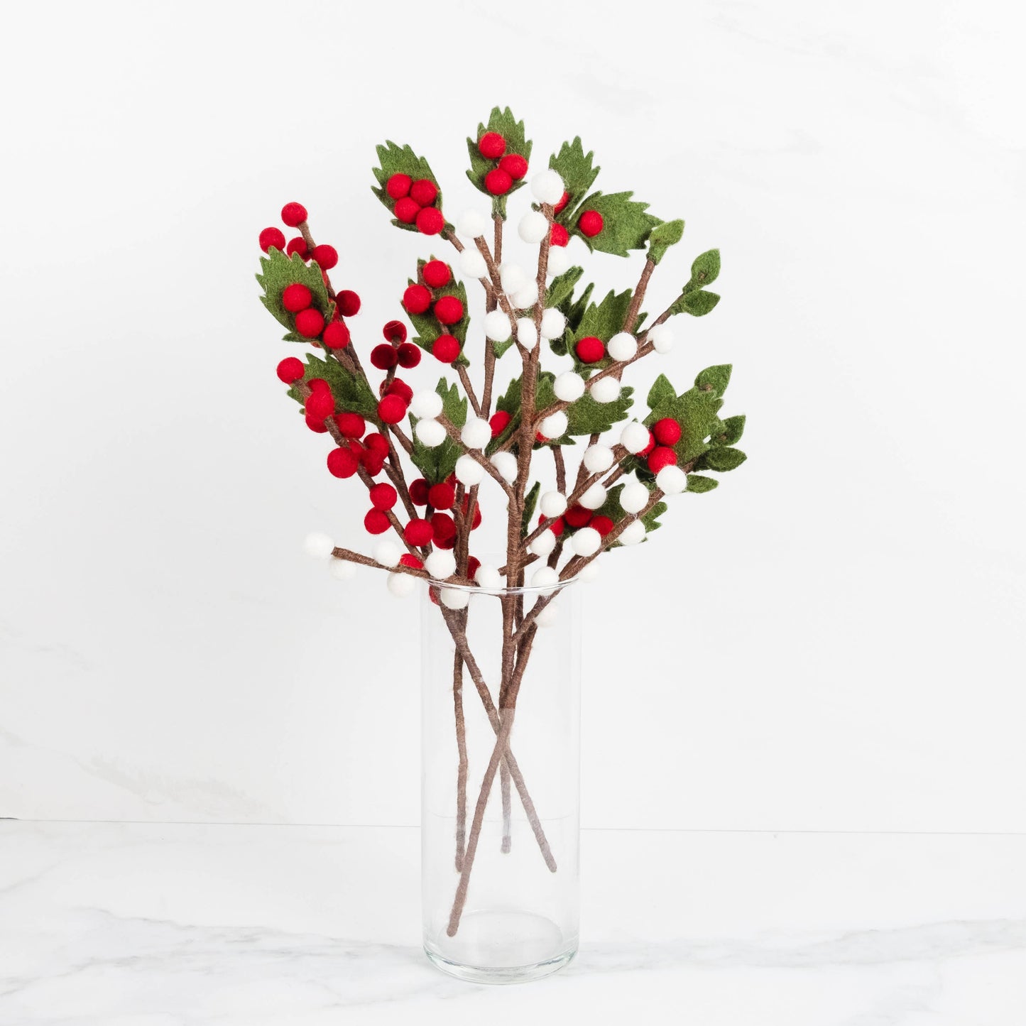 Felt Berry Stems - Assorted Colors