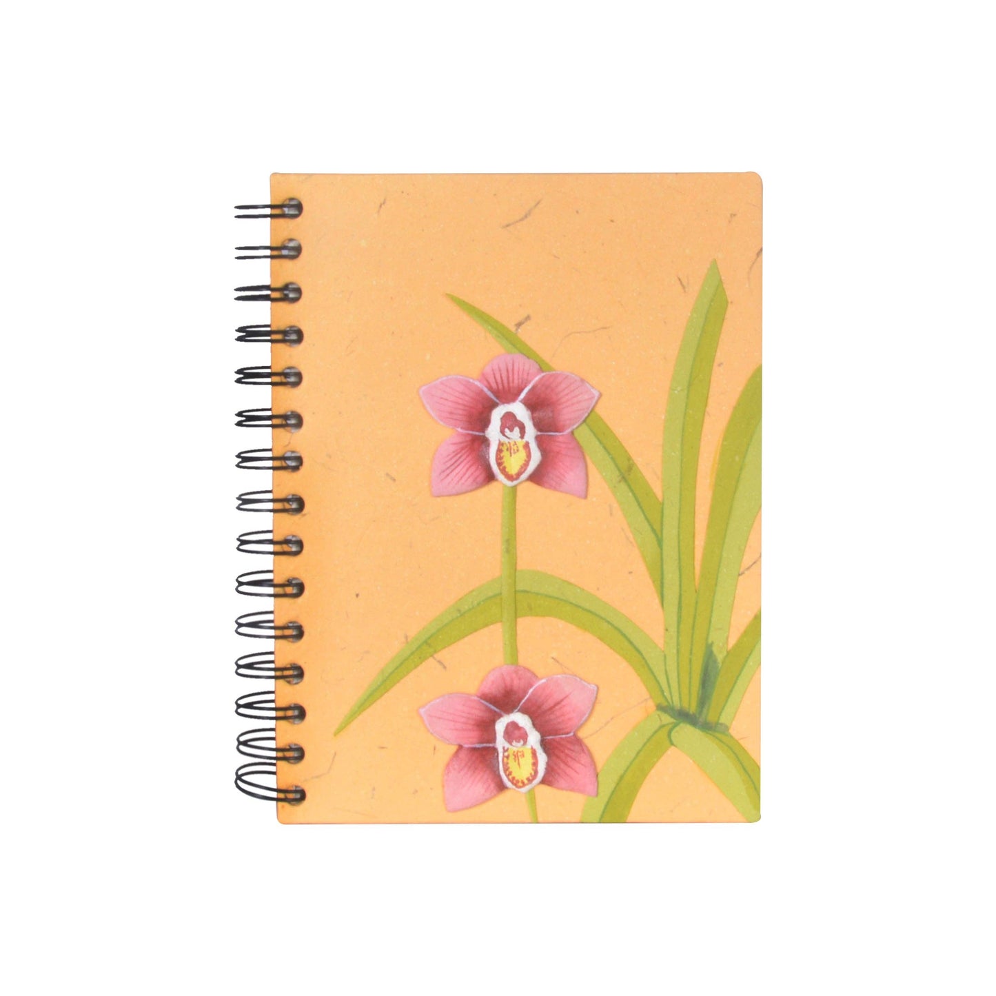 Large Notebook - Sweet Orchid Flower Yellow