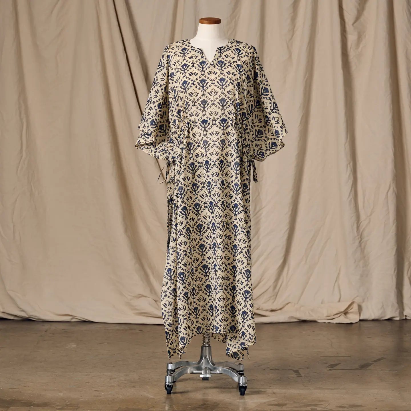 Panna Full Length Block Print Kaftan