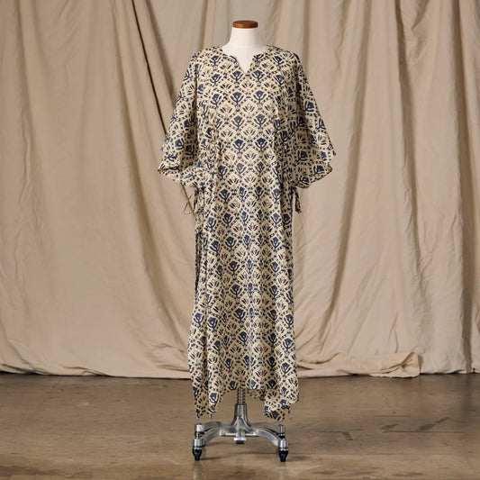 Panna Full Length Block Print Kaftan
