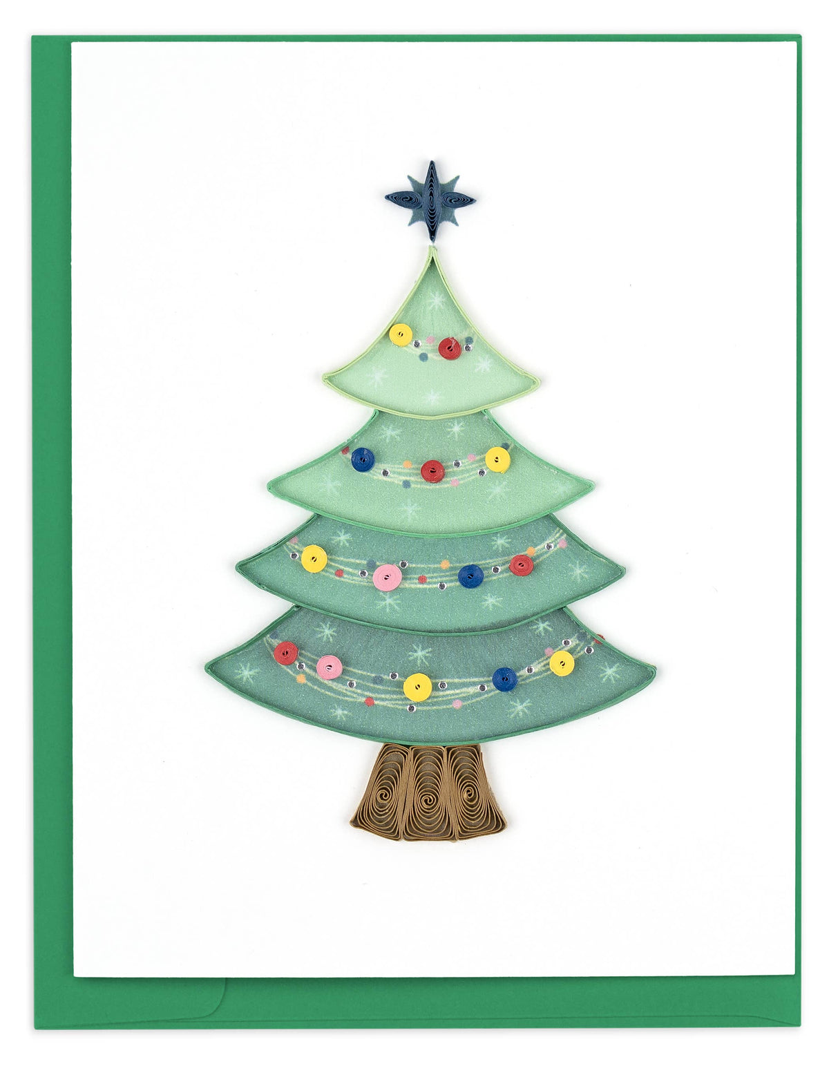 Quilled Christmas Trees Note Card Box Set