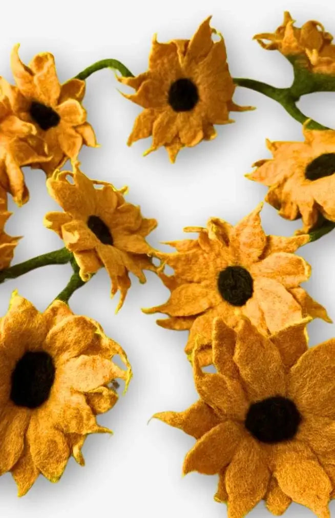 Felt Sunflower Garland
