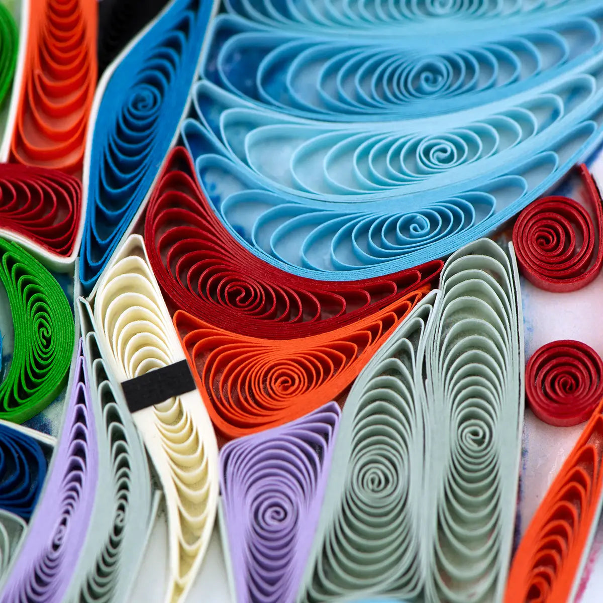 Quilled Abstract Elephant Greeting Card