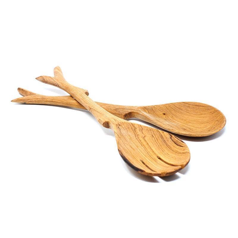 Olive Wood Serving Set (2) - Rustic Twig