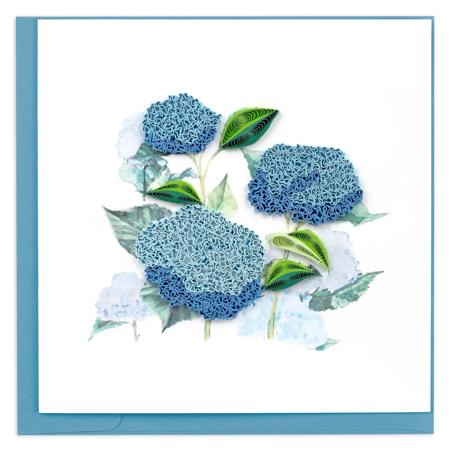 Quilled Wild Hydrangeas Greeting Card