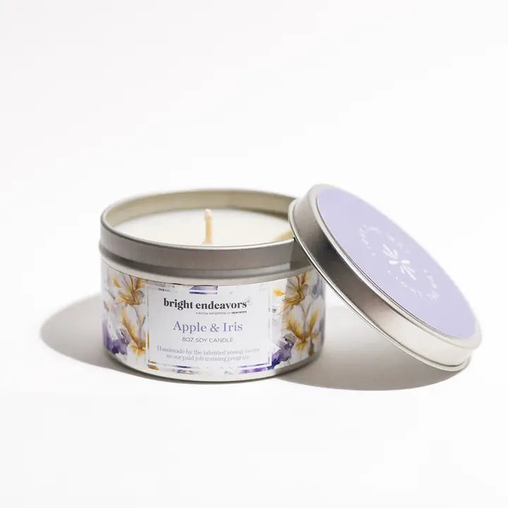 4oz Tin Soy Candle - Apple & Iris