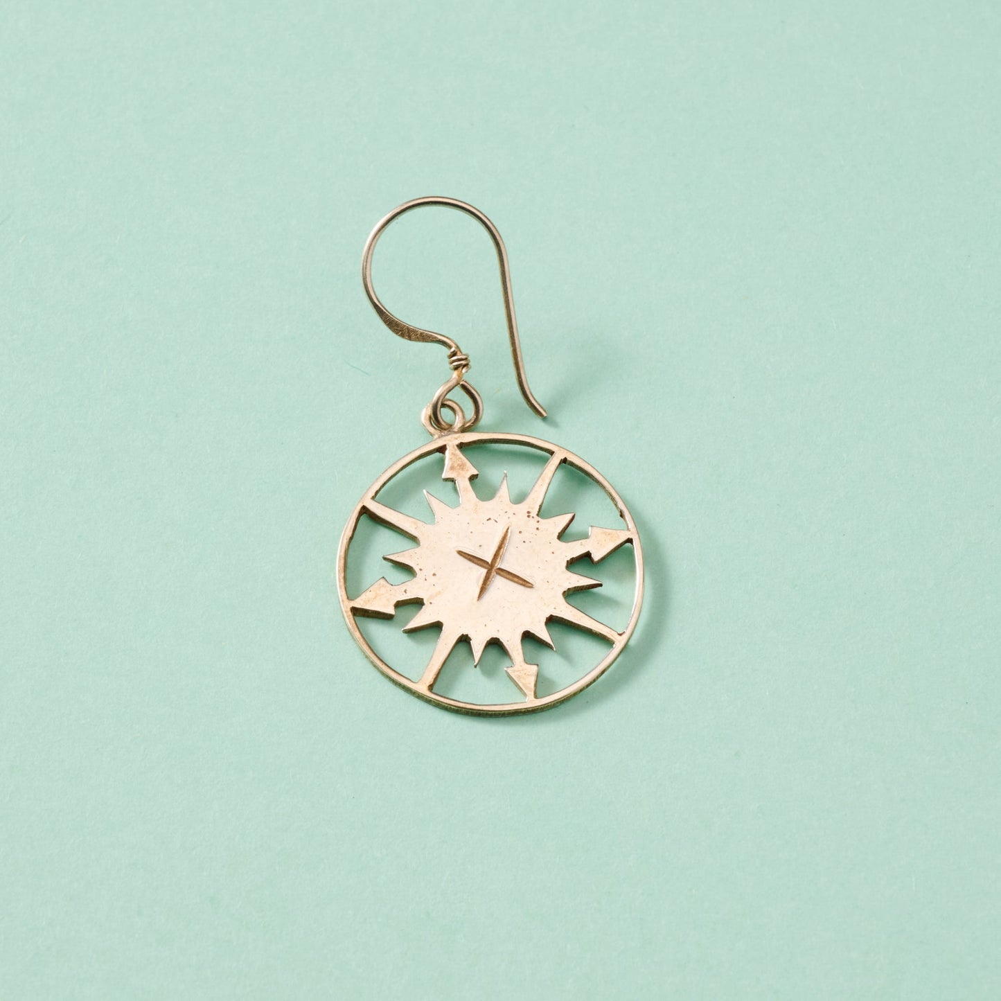 Lazimpat Compass Sun Earrings