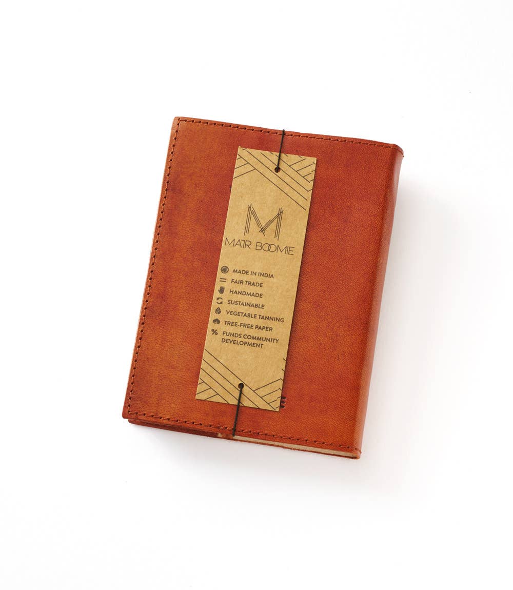 Refillable Leather Journal - Moon Phase/Embossed