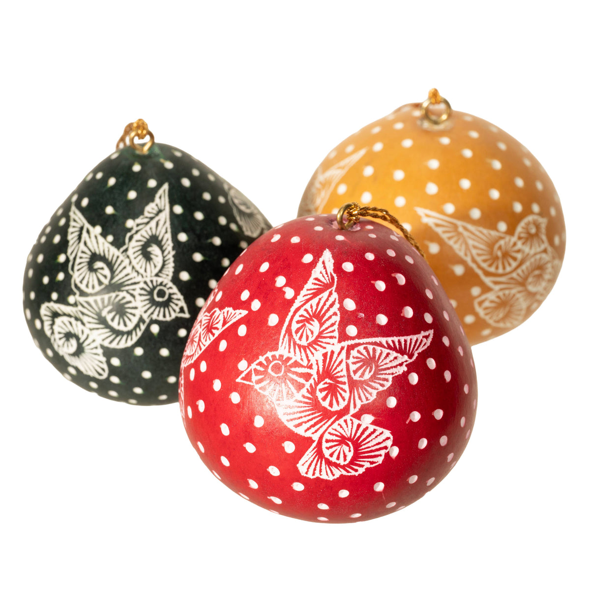 Mini Doves Gourd Ornament Doves - Assorted