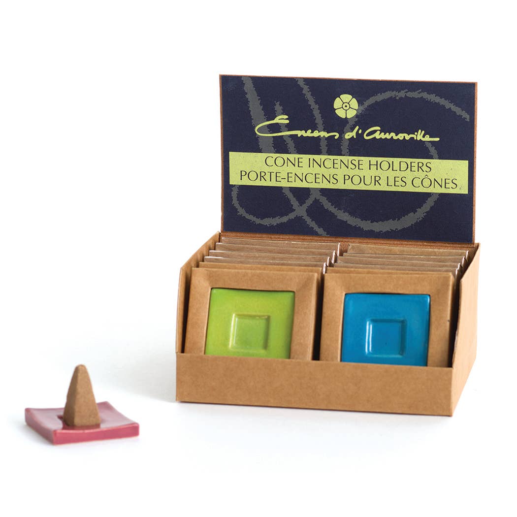 Cone Incense Ceramic Holder - Assorted