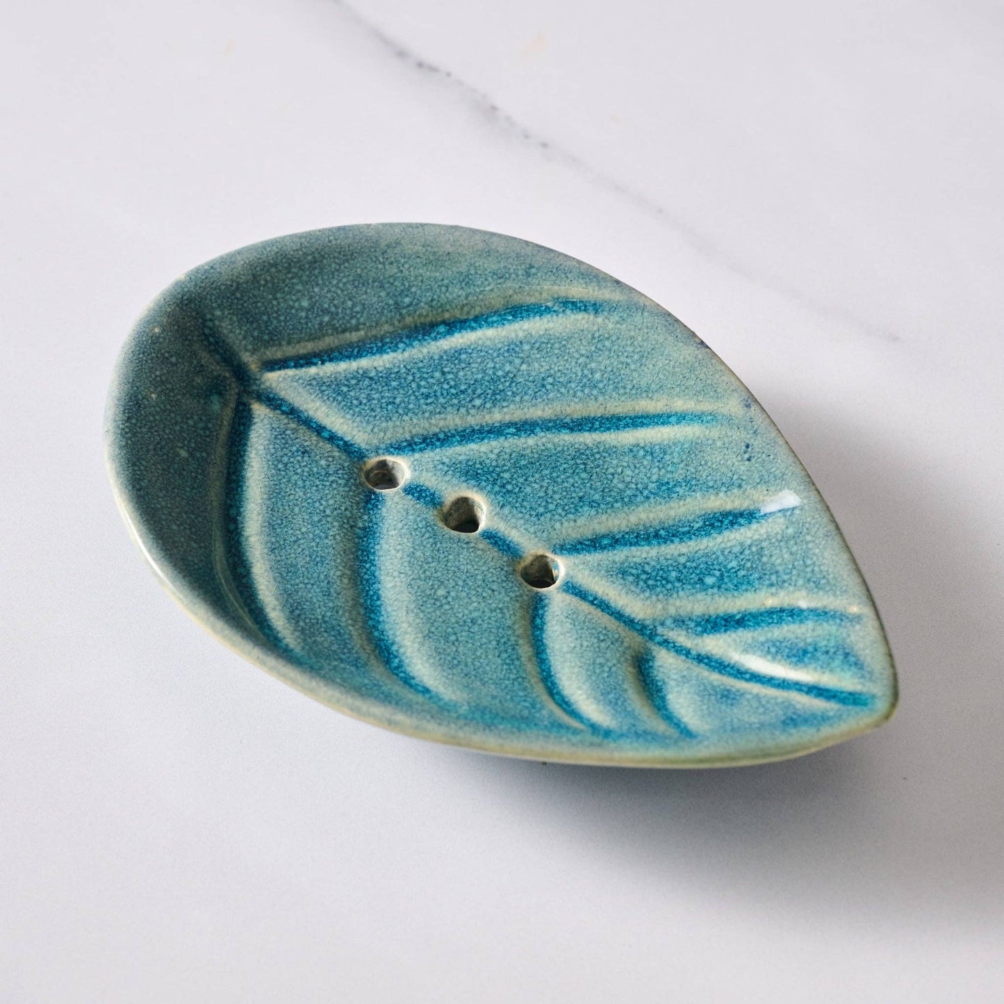 Geela Ceramic Leaf Soap Dish