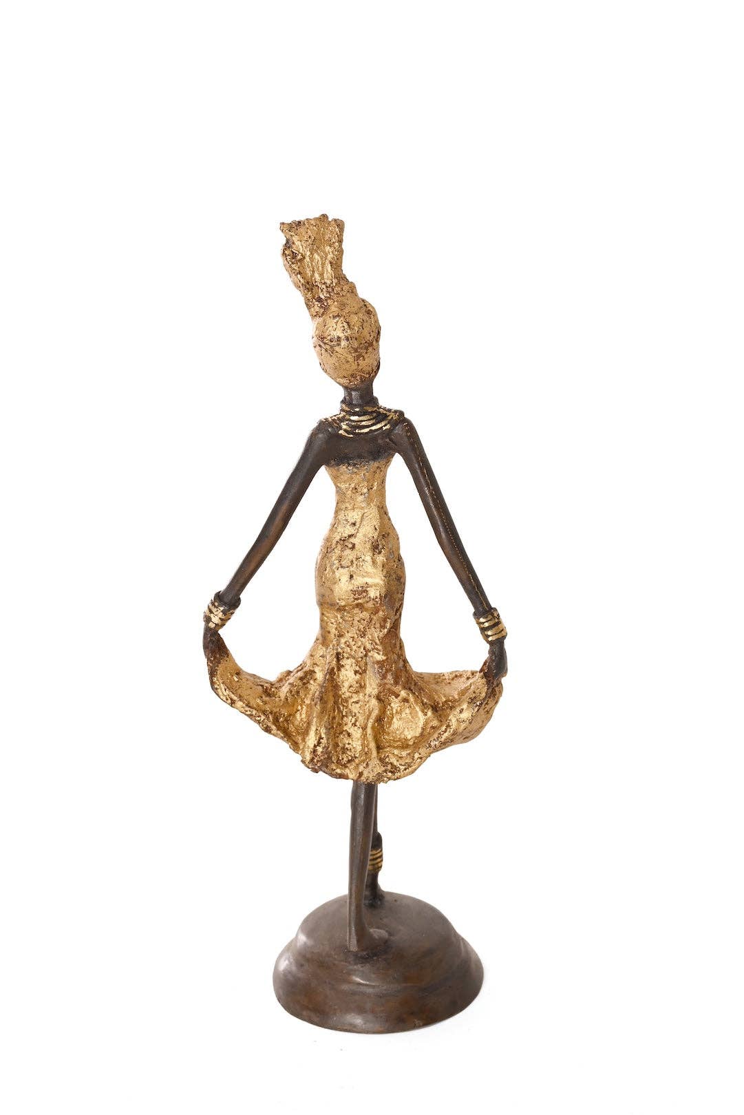 Momentum Burkina Bronze Sculpture - Gold