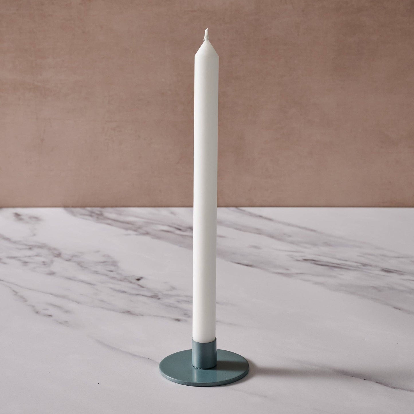 Kasi Round Taper Candle Holder - Blue/Gray