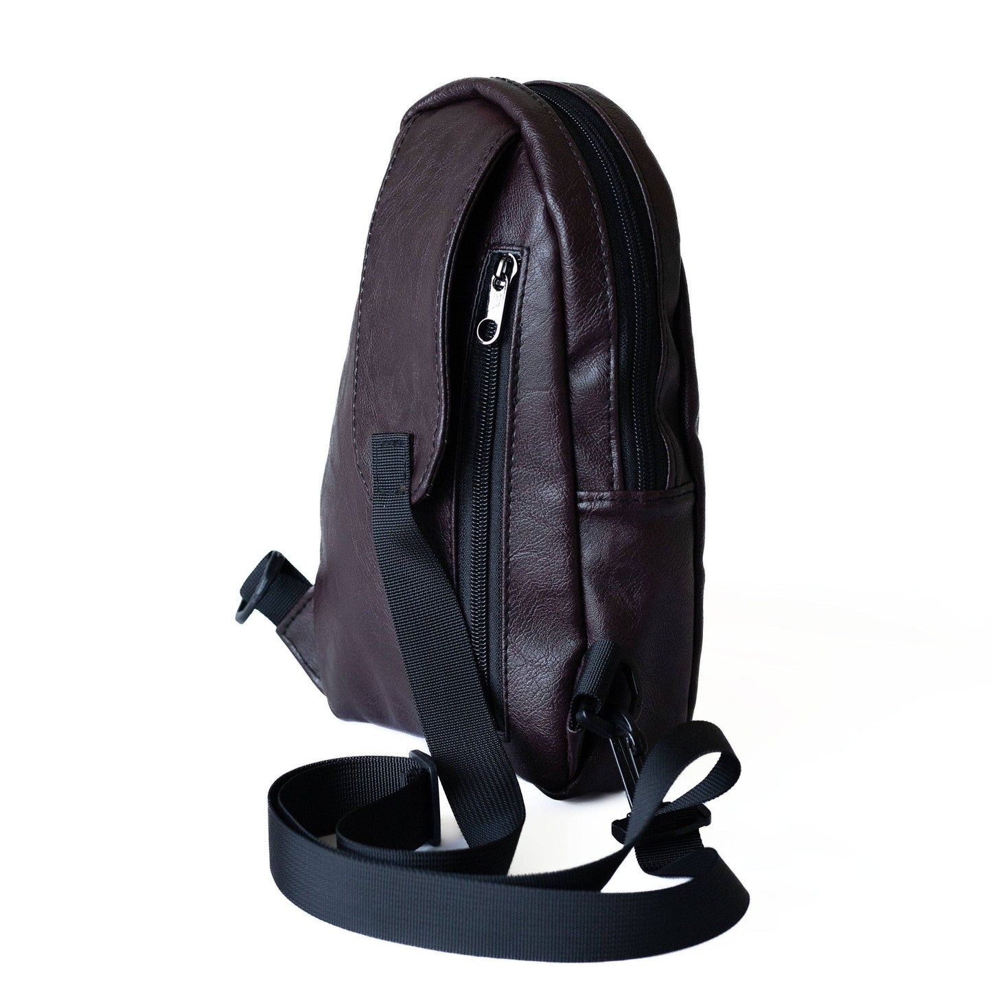 Buru Crossbody Sling Bag – Vegan Leather, Assorted Colors