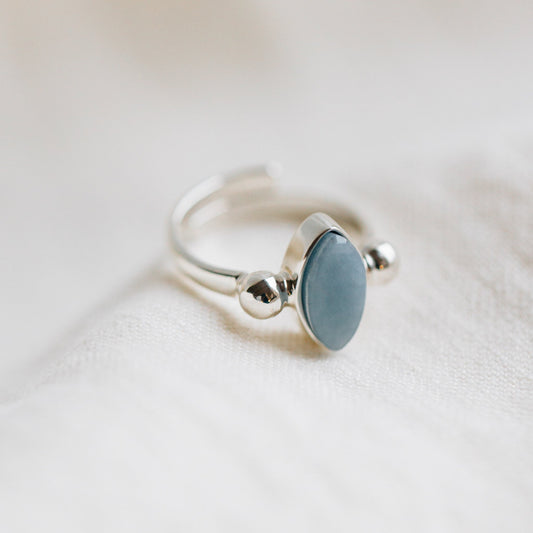 Celestial Silver Marquise Ring
