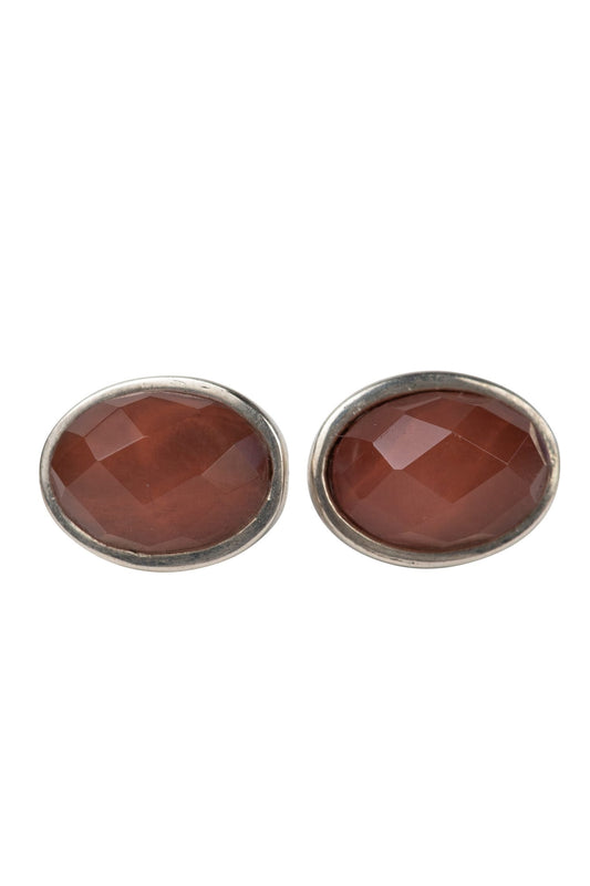 Cherry Quartz Stud Earrings
