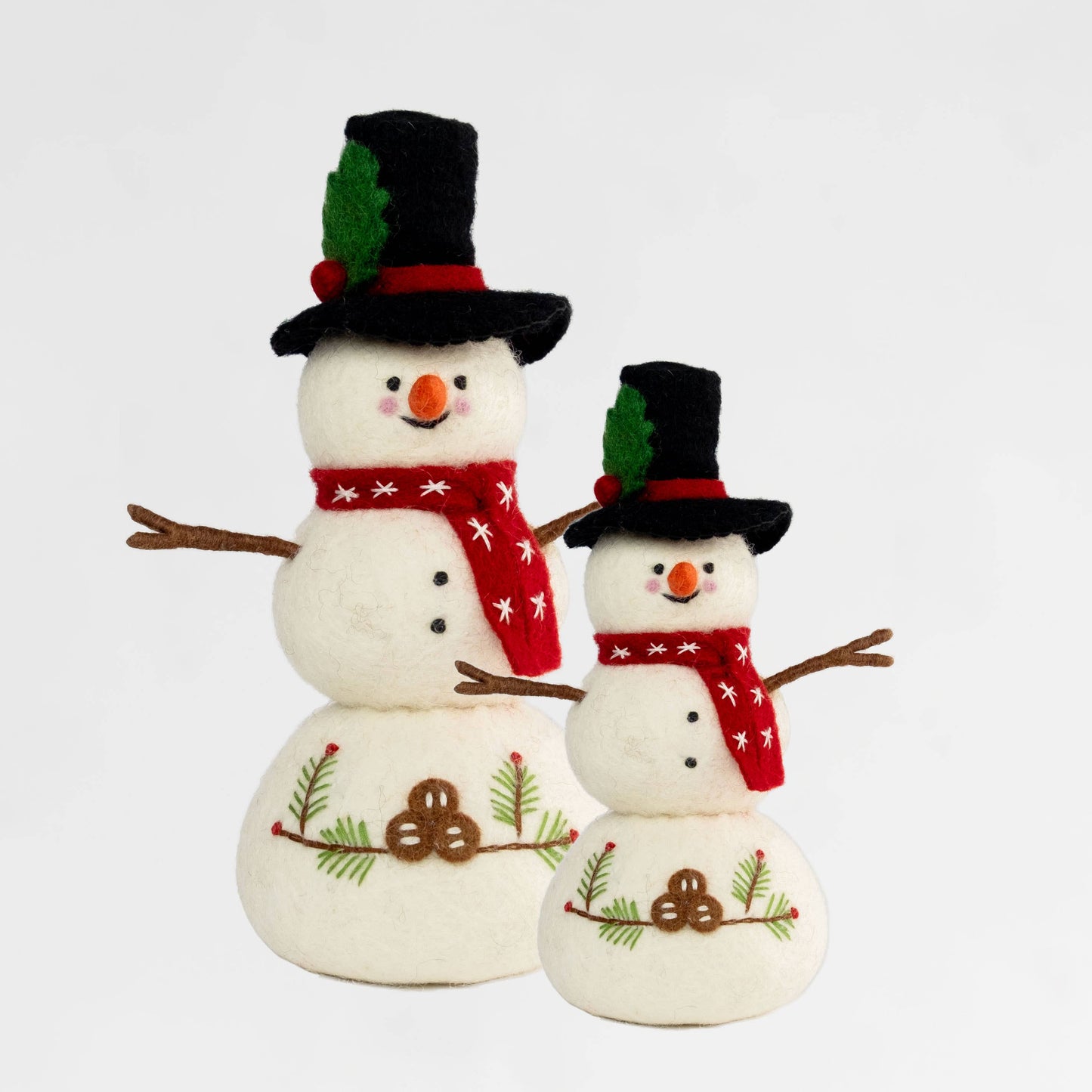 Felt Snowman - Red Scarf
