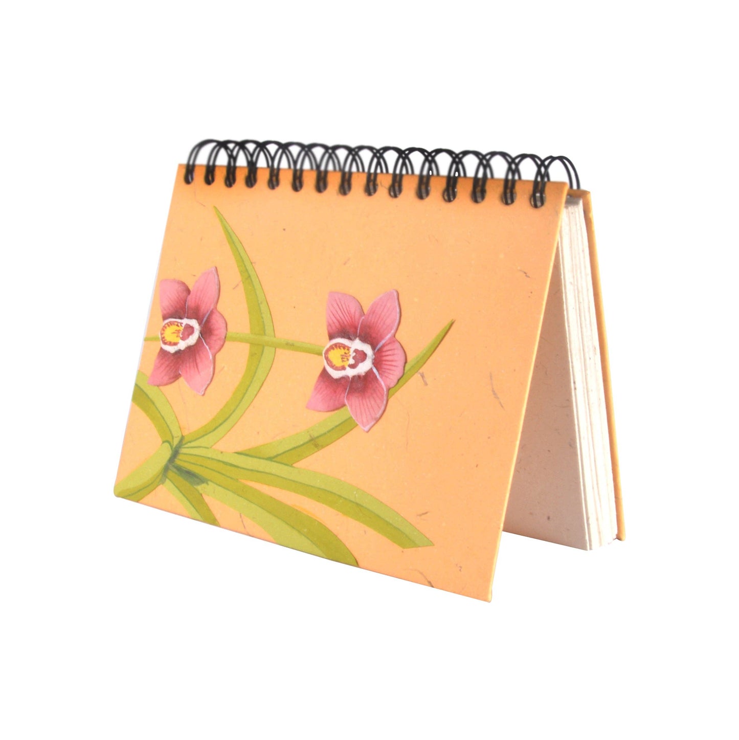 Large Notebook - Sweet Orchid Flower Yellow