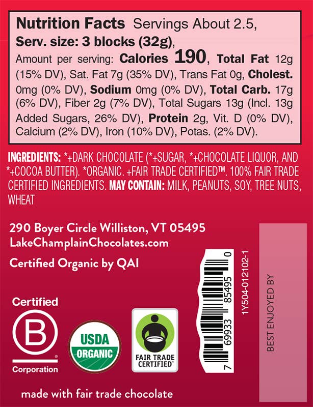 Dark Chocolate Signature Bar
