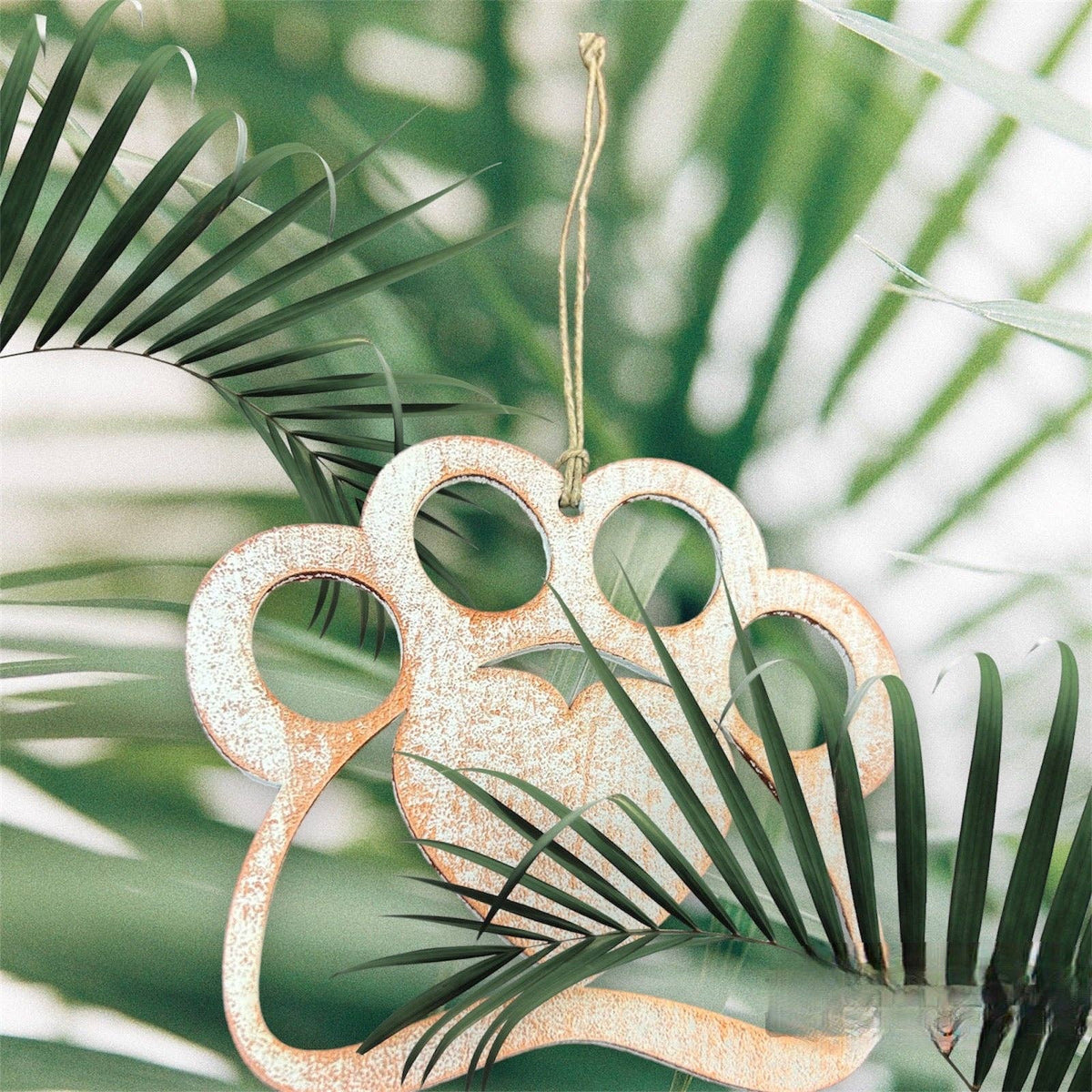 Wooden Paw Ornament