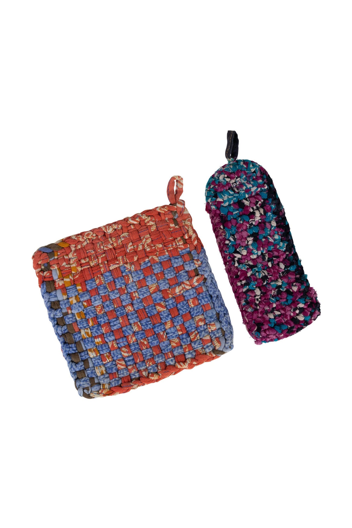 Recycled Sari Skillet Set