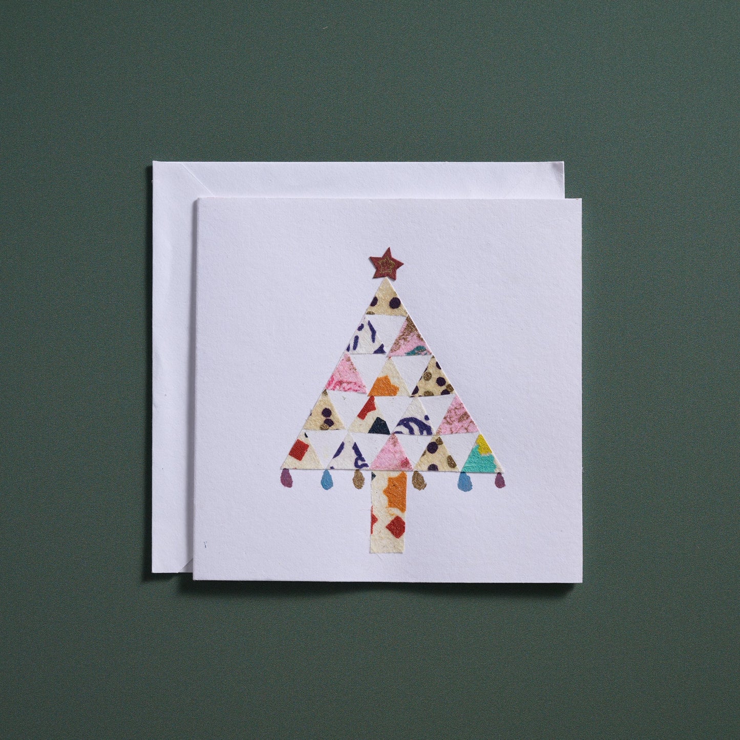 Tree of Triangles Christmas Card