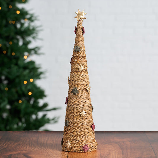 Tree cone L hogla/sari/paper 21H nat/multi