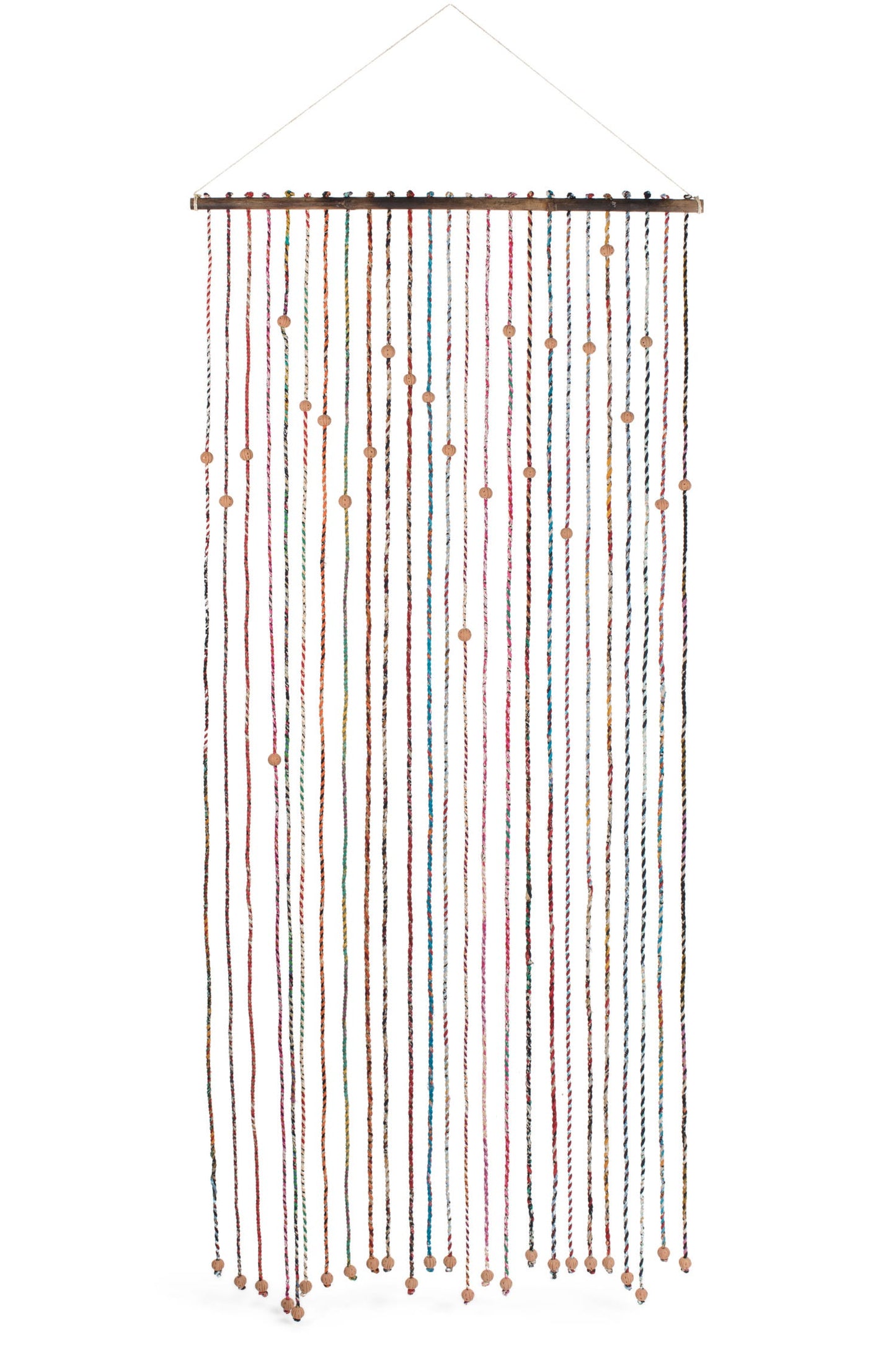 Curtain door sari/t-cotta bead 72Lx32W multicolor