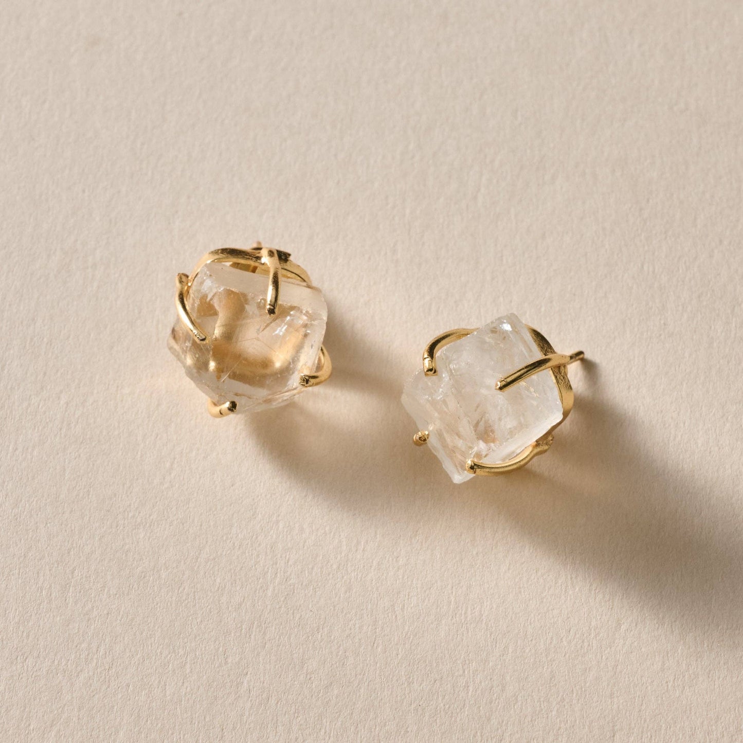 Chaya Clear Quartz Stud Earrings