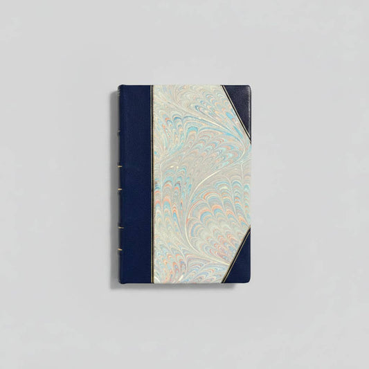 Marbled Paper Journal - Navy