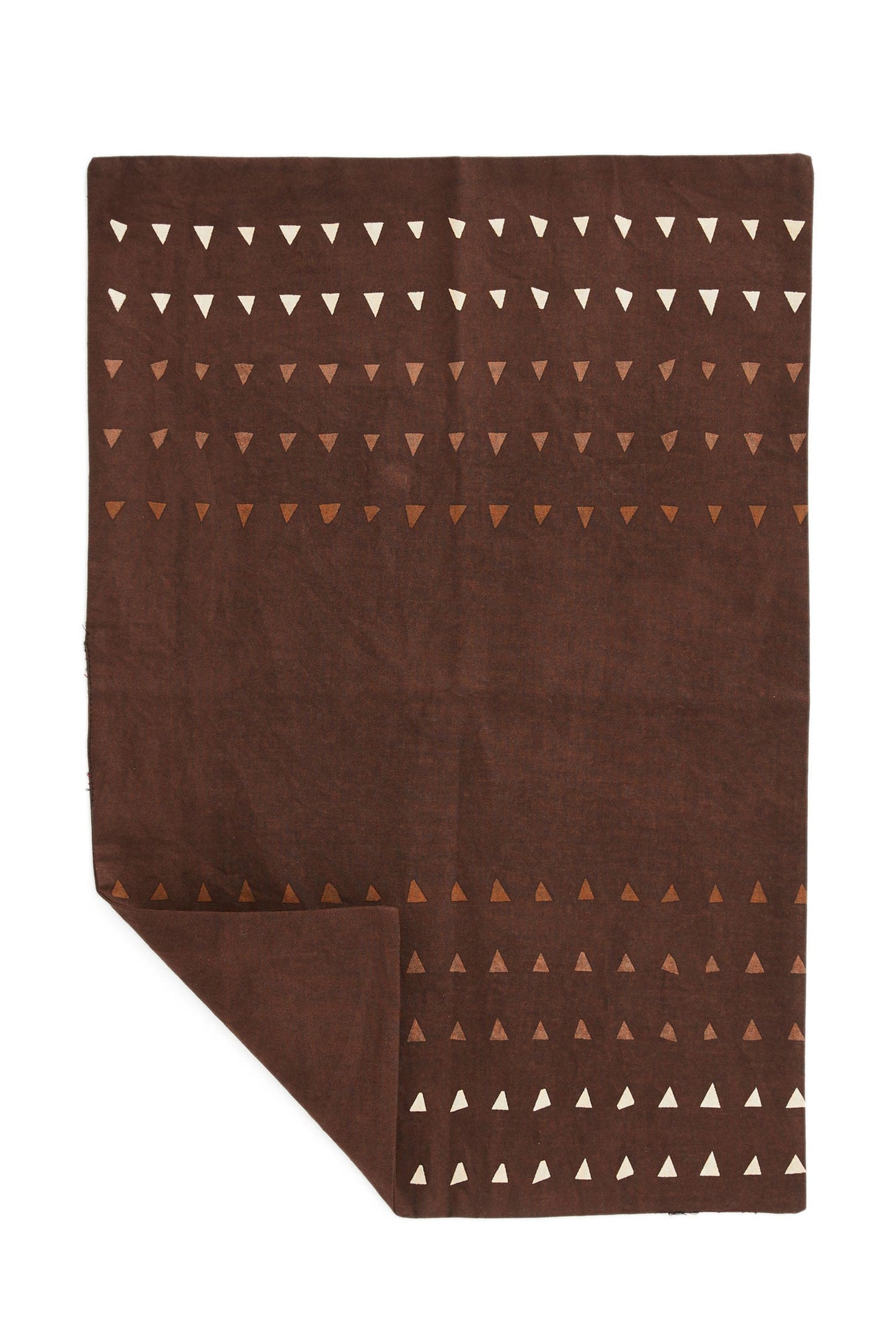 Placemat Panthalassa cotton 20x14 brown/white ACCP