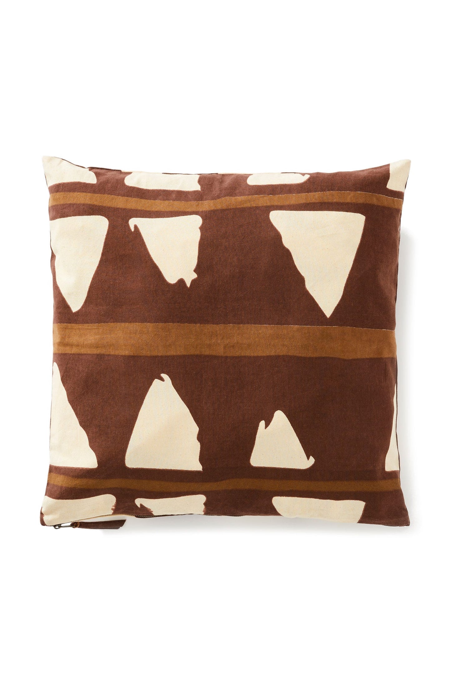 Pillow Roar cotton 18x18 brown/white ACCP