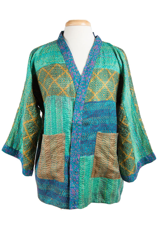 Patchwork Sari Topper