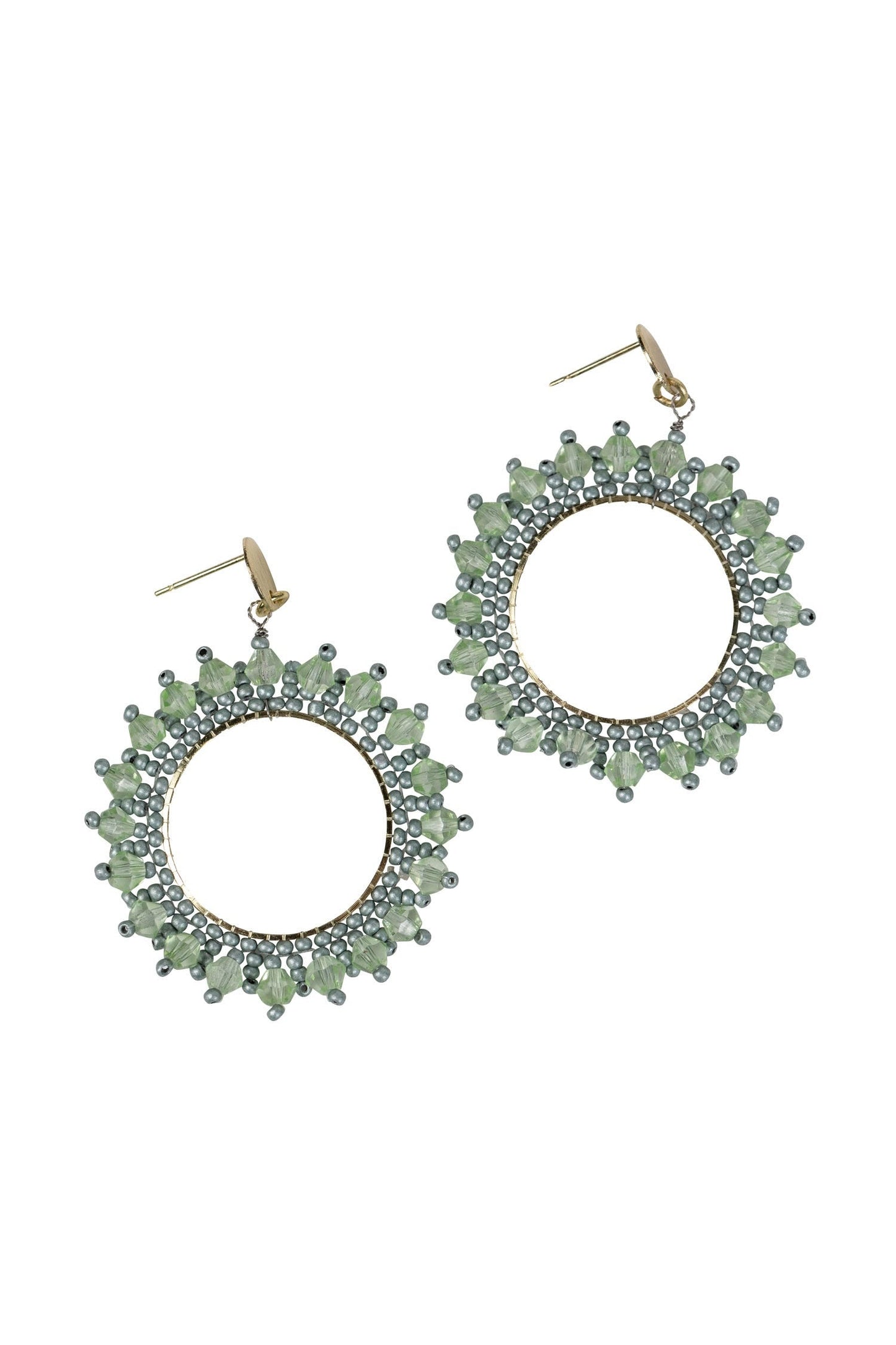 Aqua Starburst Earrings