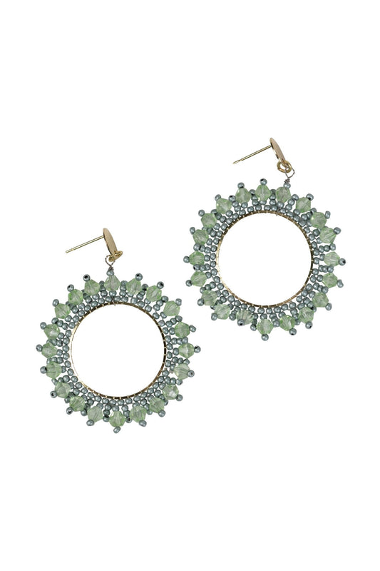 Aqua Starburst Earrings