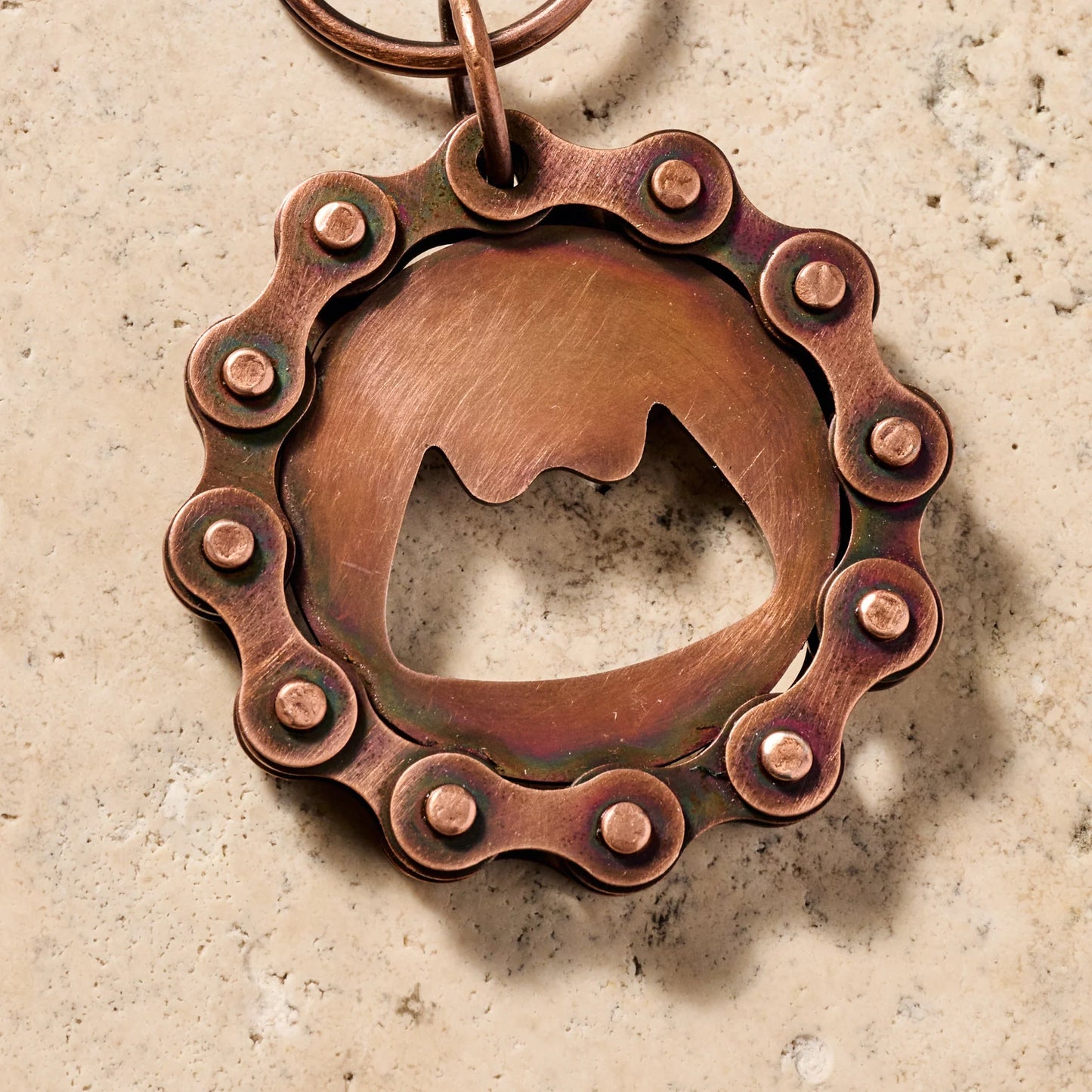 Bike Chain Bottle Opener Keychain