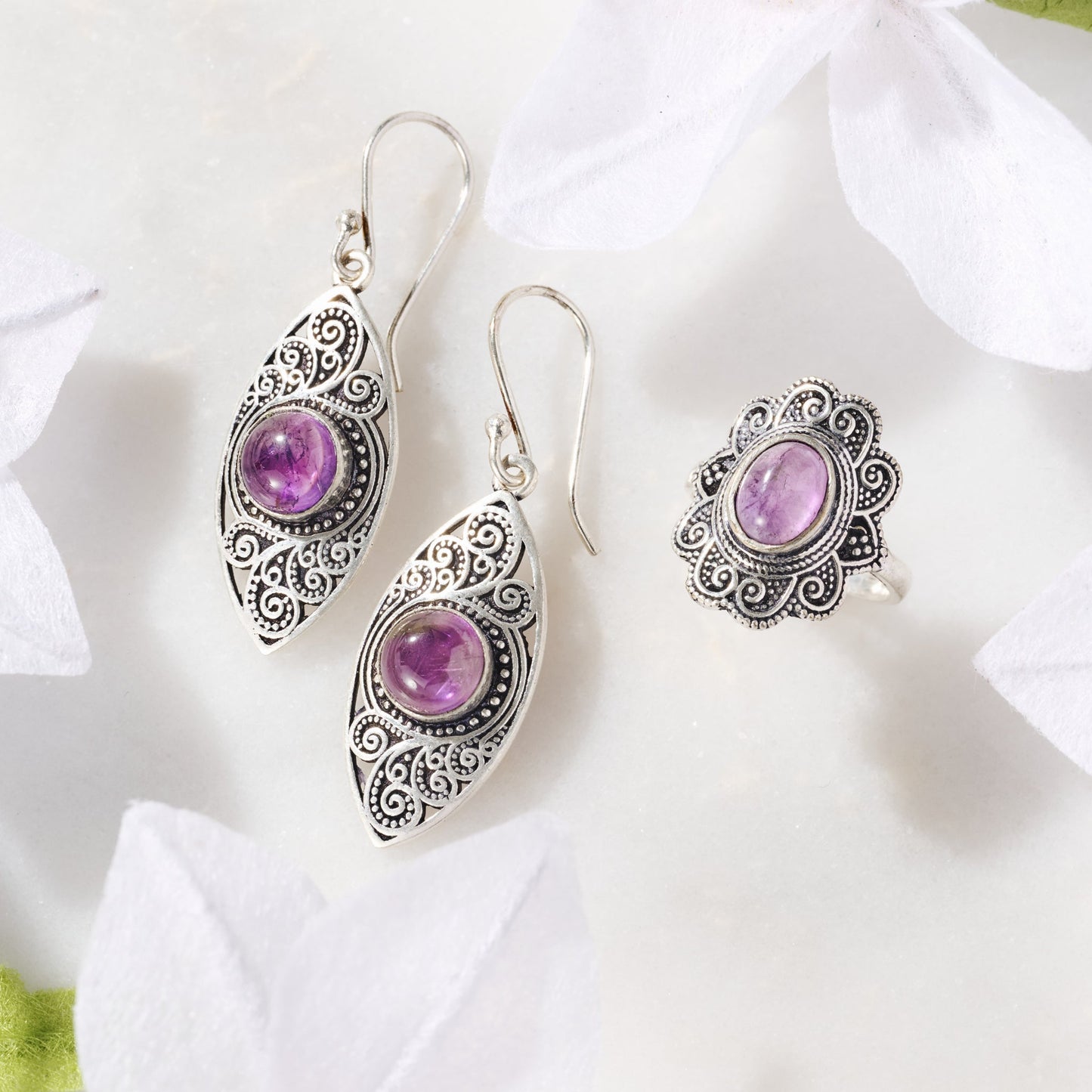 Saroop Amethyst Earrings