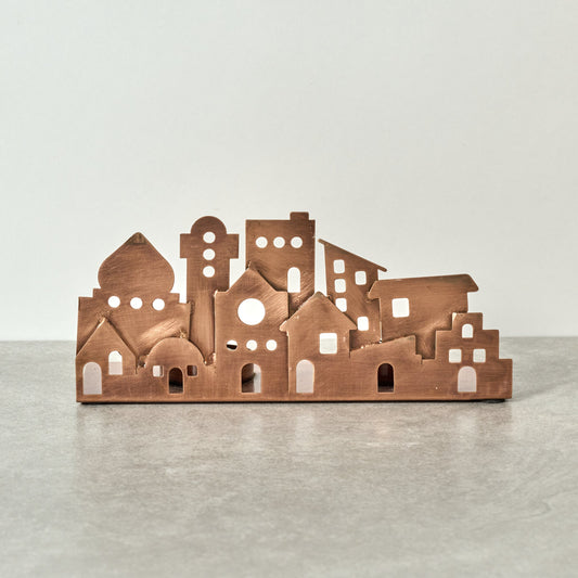 Village Lights Iron Candleholder