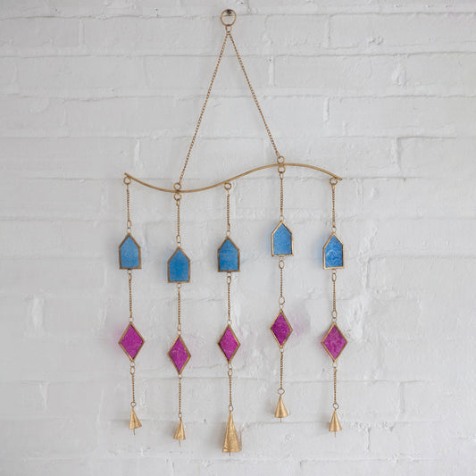 Dayamand Recycled Iron & Glass Chime