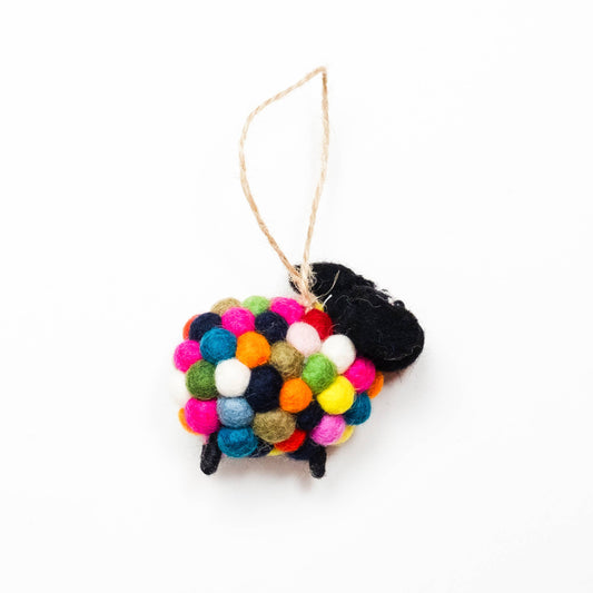 Rainbow Ball Sheep Ornament