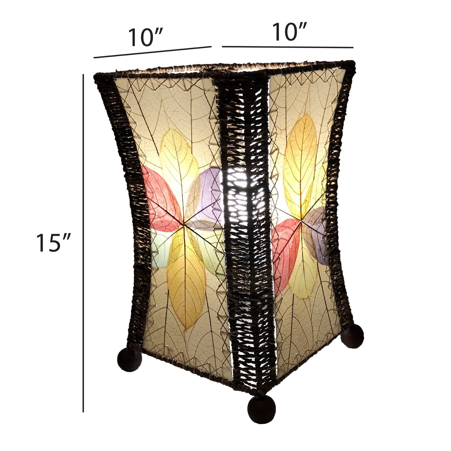 Hourglass Table Lamp - Multi