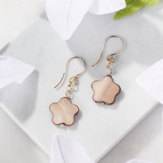 Kudu Mother of Pearl Earrings