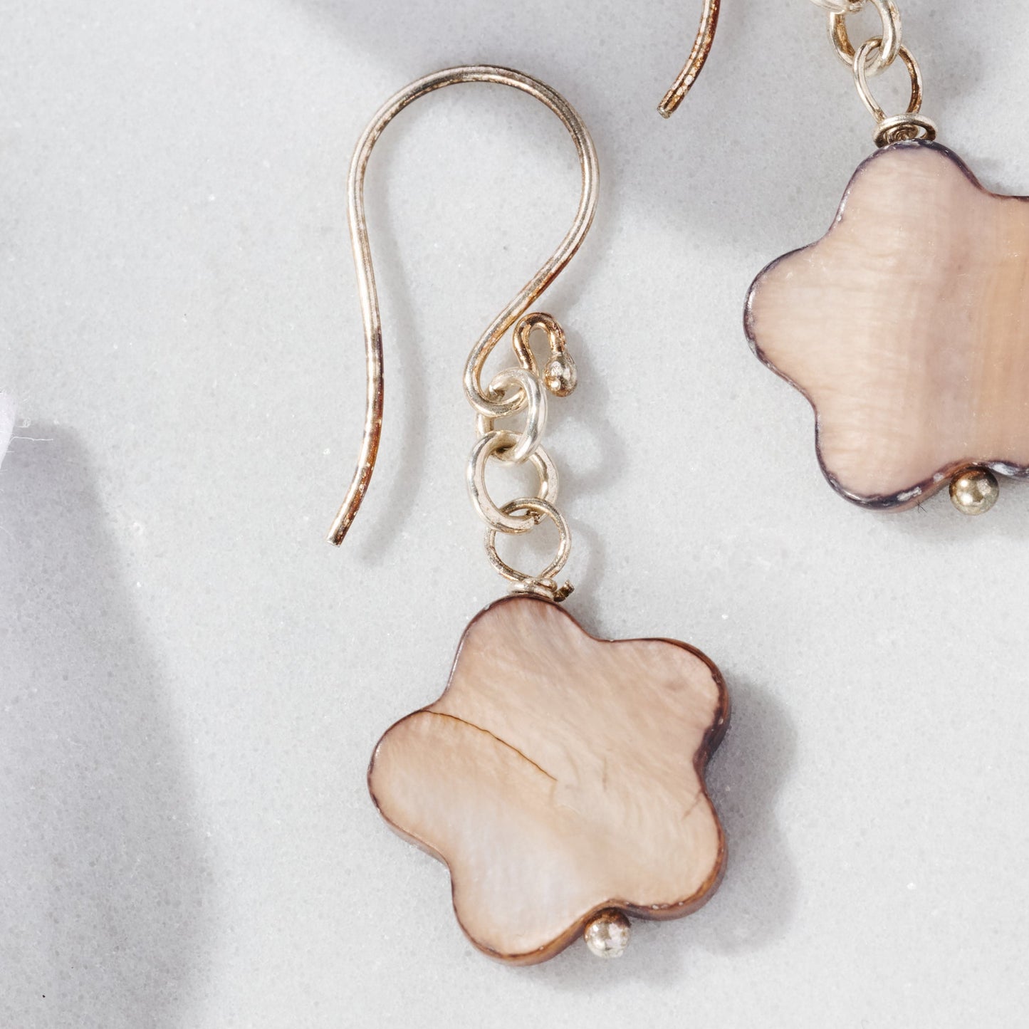 Kudu Mother of Pearl Earrings
