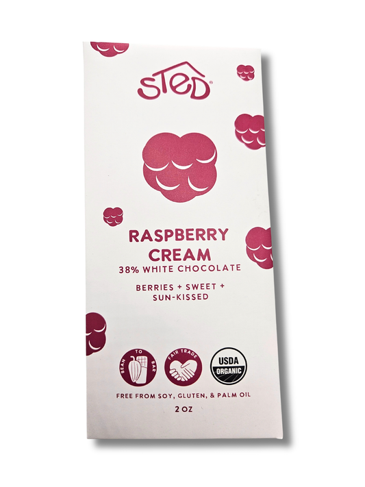 Raspberry Cream White Chocolate Bar
